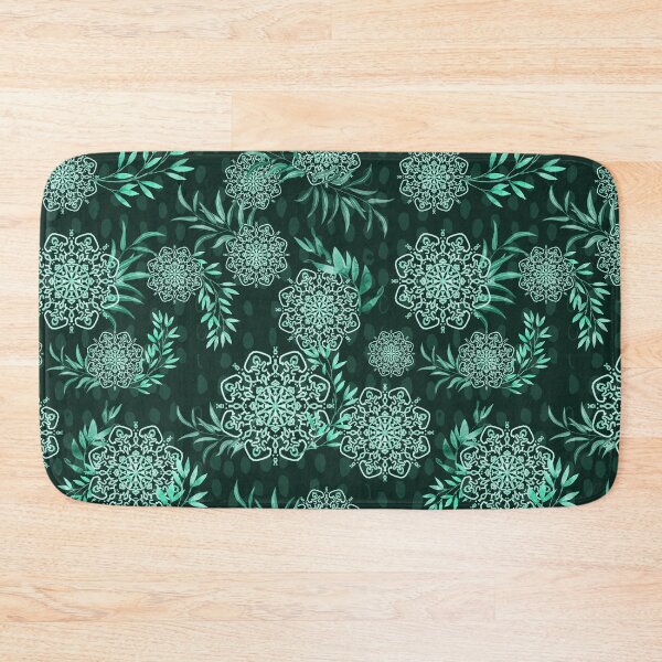 Item preview, Flower Mandala (dark mint) designed and sold by DejaReve.