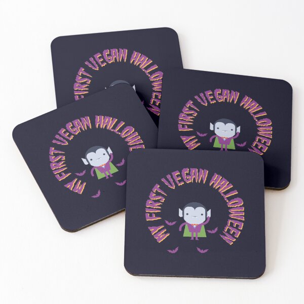 Item preview, My First Vegan Halloween - Cute Vampire and Bats designed and sold by madtoyman.
