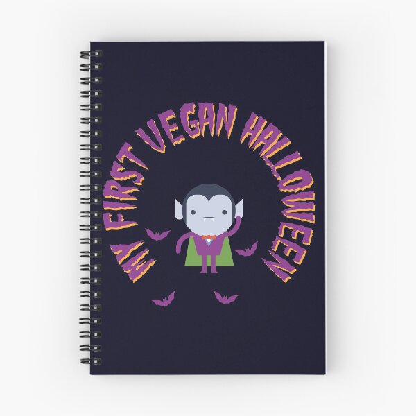 Item preview, My First Vegan Halloween - Cute Vampire and Bats designed and sold by madtoyman.