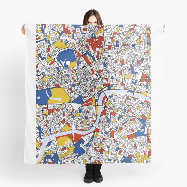 Item preview, London Mondrian map designed and sold by mondrianmaps.