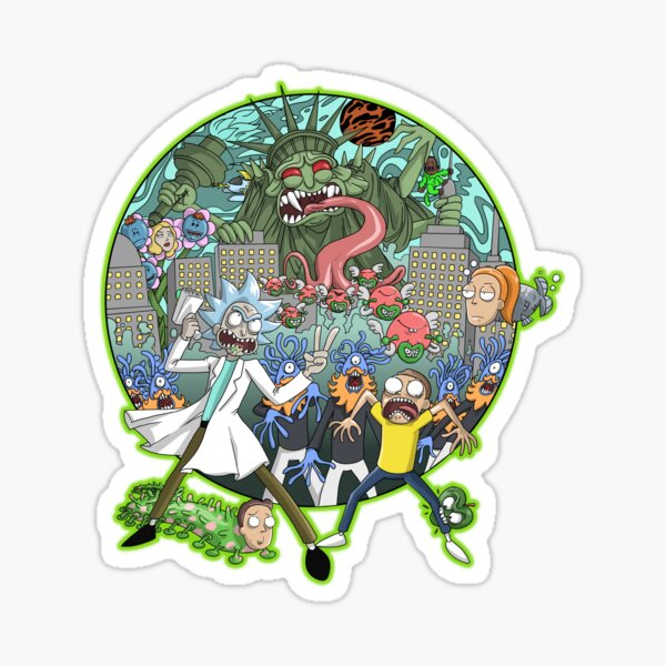 Rick and Morty Earth Dimension C-137 Interdimensional Twist Sticker