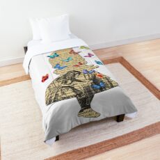 Alice In Wonderland - Vintage Wonderland Book Comforter