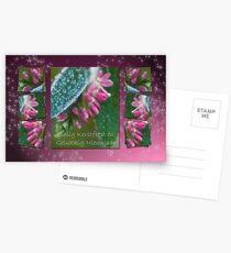 Getooid in ijskristallen - Kerst en Nieuwjaar Postcards