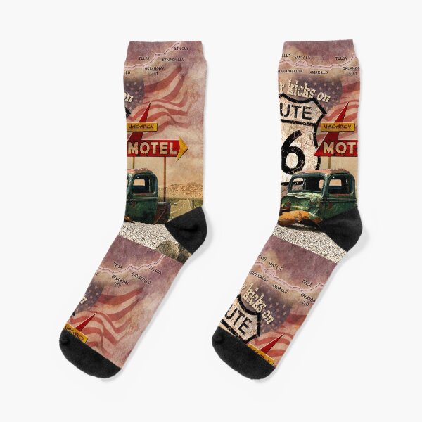 Get your Kicks on Route 66 Socks
