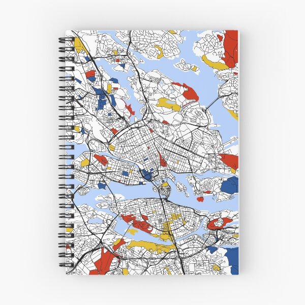 Item preview, Stockholm Mondrian map designed and sold by mondrianmaps.