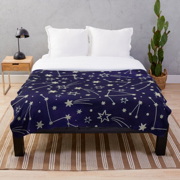 Aperçu de l'œuvre Constellation Night Sky Stars zodiaque Indigo Galaxy créée et vendue par Bebichic.