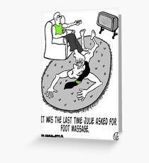 Foot Massage. Greeting Card