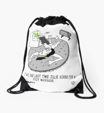 Foot Massage. Drawstring Bag
