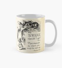 Taza Alicia en el país de las maravillas - Cita de Cheshire Cat - ¿A dónde debería ir? - 0118