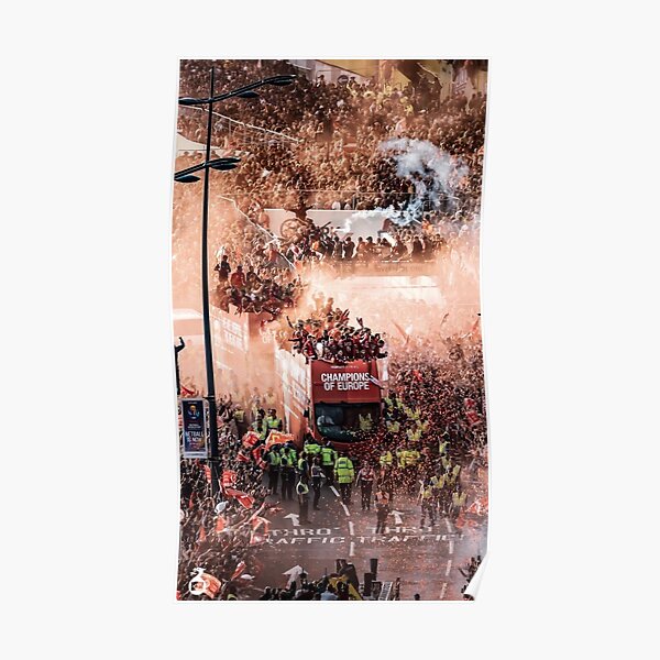 Liverpool FC Champions of Europe Parade Poster