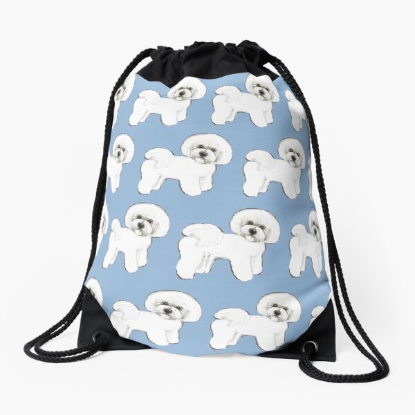 Aperçu de l'œuvre Chien Bichon Frise sur lilas créée et vendue par MagentaRose.