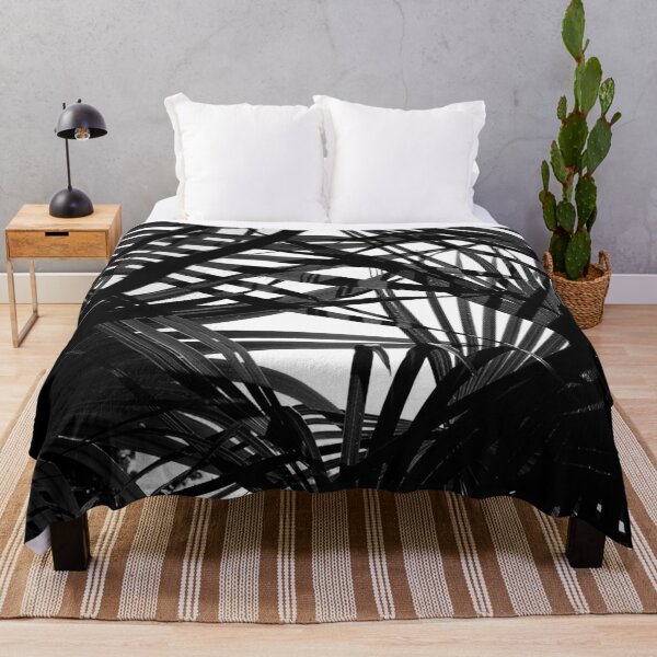 Item preview, Palm leaves Black and White designed and sold by Bebichic.