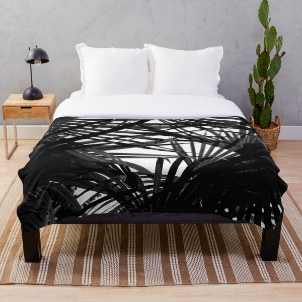 Item preview, Palm leaves Black and White designed and sold by Bebichic.