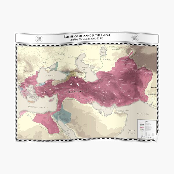 Empire of Alexander the Great 336-323 BC Poster