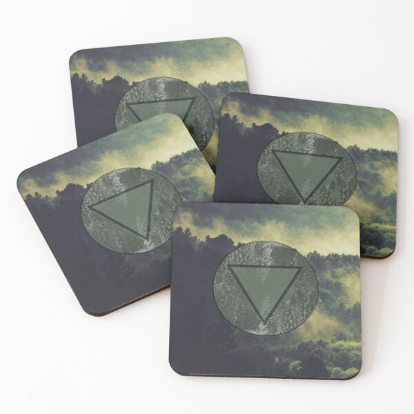 Item preview, Dark Forest Green fog Landscape designed and sold by Bebichic.