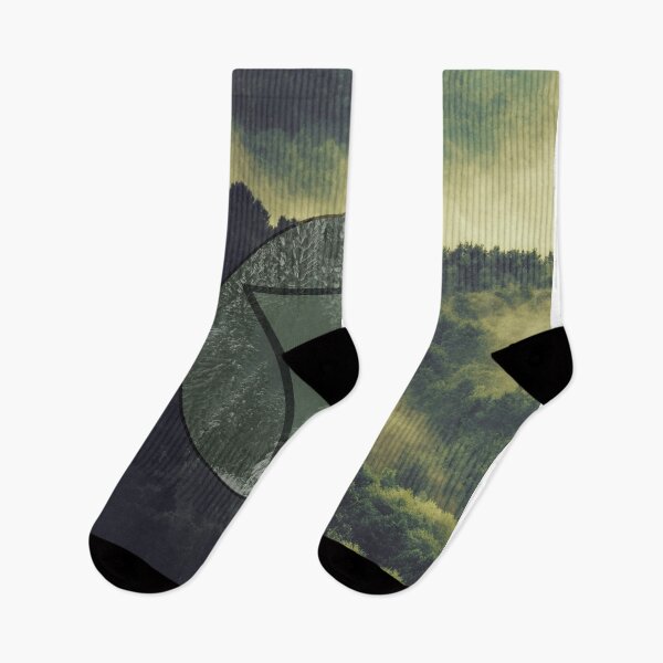Item preview, Dark Forest Green fog Landscape designed and sold by Bebichic.