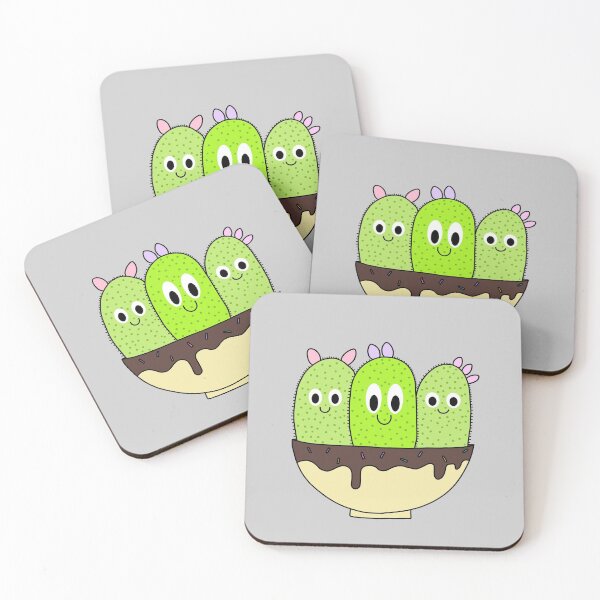 Item preview, Cute Cactus Design #107: 3 Cacti In Sundae Pot designed and sold by DreamCactus.