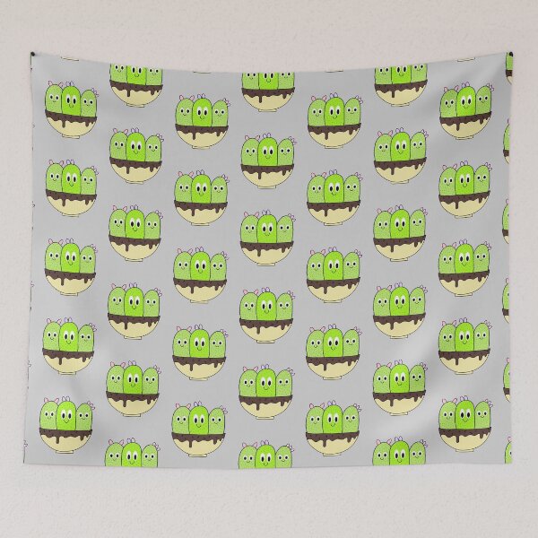 Item preview, Cute Cactus Design #107: 3 Cacti In Sundae Pot designed and sold by DreamCactus.