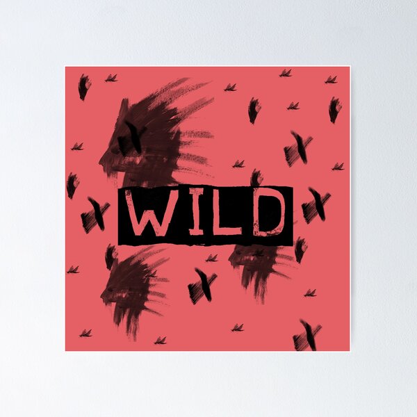 Item preview, Wild Watercolor Lion Grunge Print Red designed and sold by Bebichic.