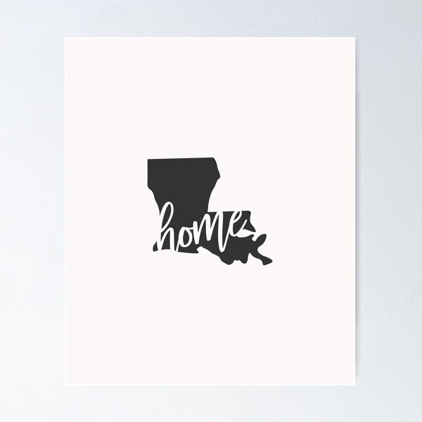 Item preview, Louisiana Home State Outline Design, Louisiana Homegrown design designed and sold by DNH Threads.