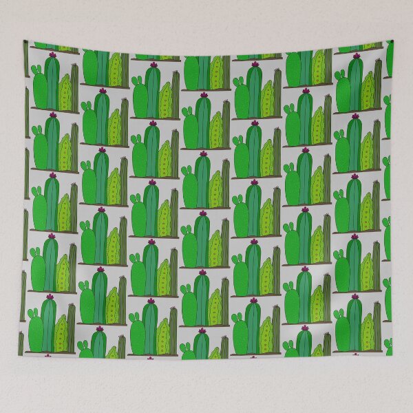 Item preview, Cute Cactus Design #108: 4 Cacti On The Ground designed and sold by DreamCactus.