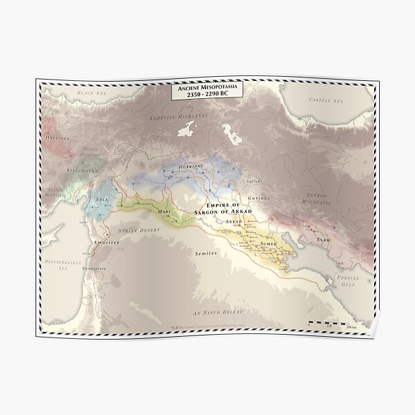 Ancient Mesopotamia 2350-2290 BC Poster