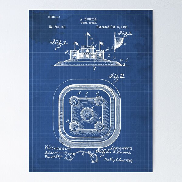 Item preview, Game Board Castle Patent Year 1896 Vintage Game designed and sold by drawspots.