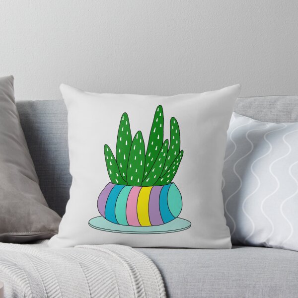 Artikelvorschau, Cute Cactus Design #109: Aloe Vera Succulent In A Cute Candy Colored Pot entworfen und verkauft von DreamCactus.
