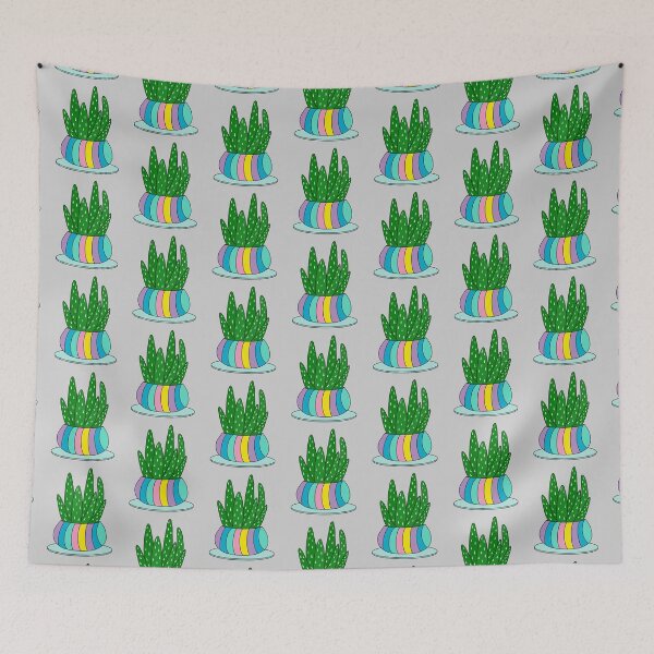 Artikelvorschau, Cute Cactus Design #109: Aloe Vera Succulent In A Cute Candy Colored Pot entworfen und verkauft von DreamCactus.