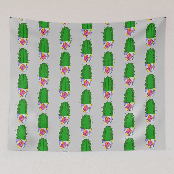 Item preview, Cute Cactus Design #110: Armatocereus Cactus In A Neon Pot designed and sold by DreamCactus.