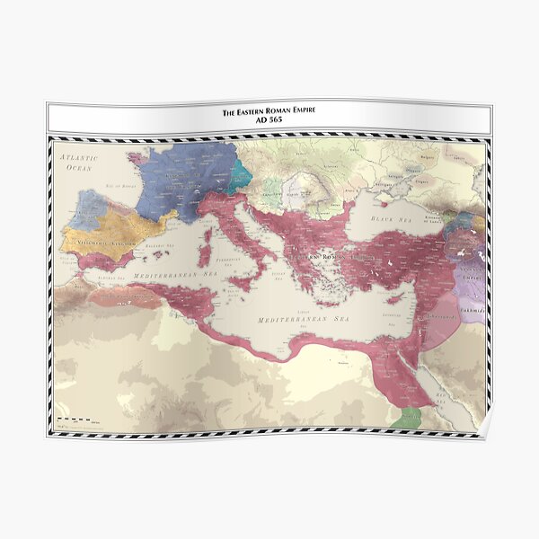 Byzantine Empire - AD 565 Poster