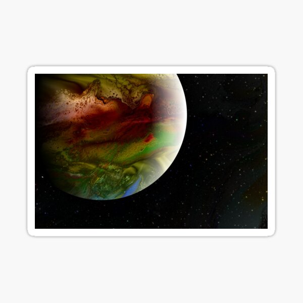 Summer in the Long Year : outer space planet art Sticker