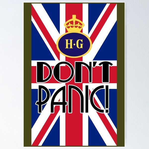 Item preview, Don't Panic - Home Guard designed and sold by SquareDog.