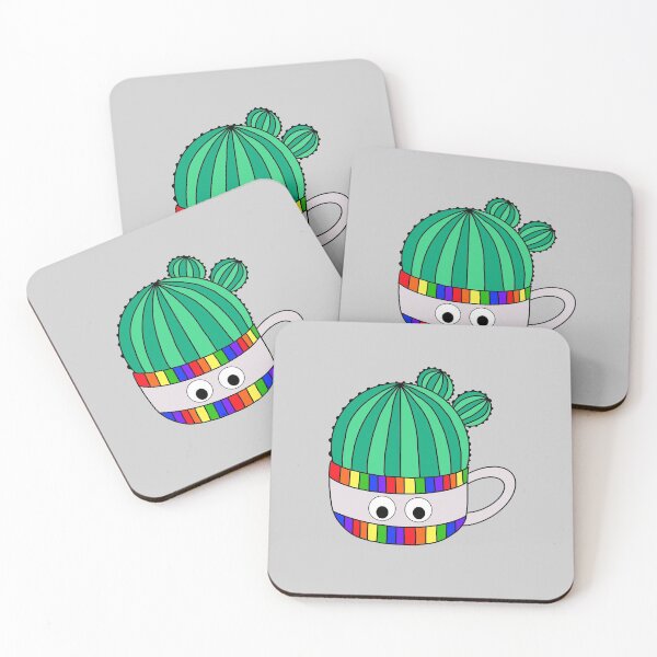 Item preview, Cute Cactus Design #112: Barrel Cactus In Rainbow Mug designed and sold by DreamCactus.