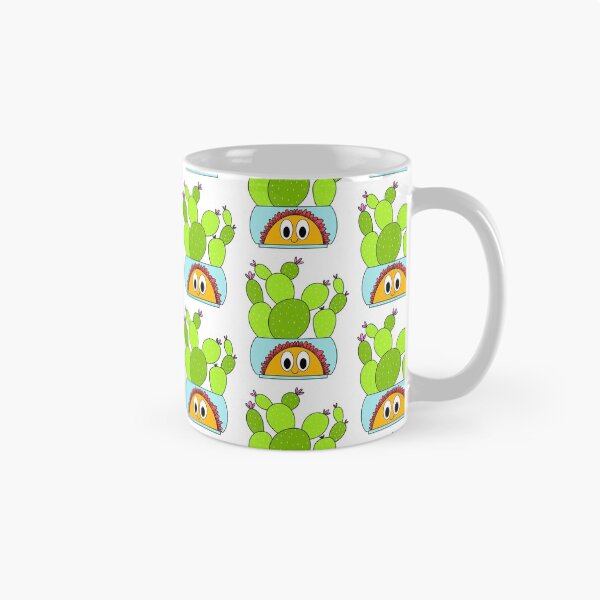 Item preview, Cute Cactus Design #113: Beavertail Cacti In A Happy Flower Pot designed and sold by DreamCactus.