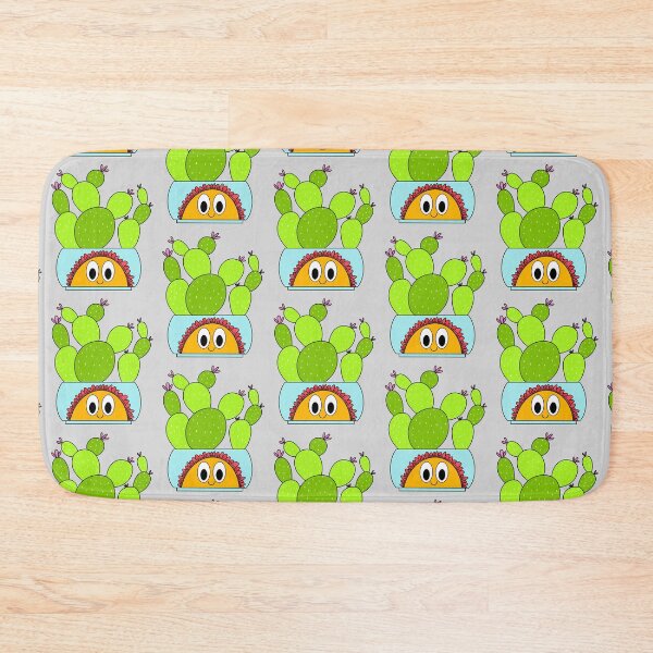 Item preview, Cute Cactus Design #113: Beavertail Cacti In A Happy Flower Pot designed and sold by DreamCactus.