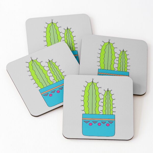 Item preview, Cute Cactus Design #114: Big And Small Cacti In A Nice Blue Pot designed and sold by DreamCactus.