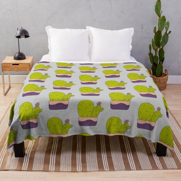 Item preview, Cute Cactus Design #117: Cacti Bunch With Pink Flower designed and sold by DreamCactus.