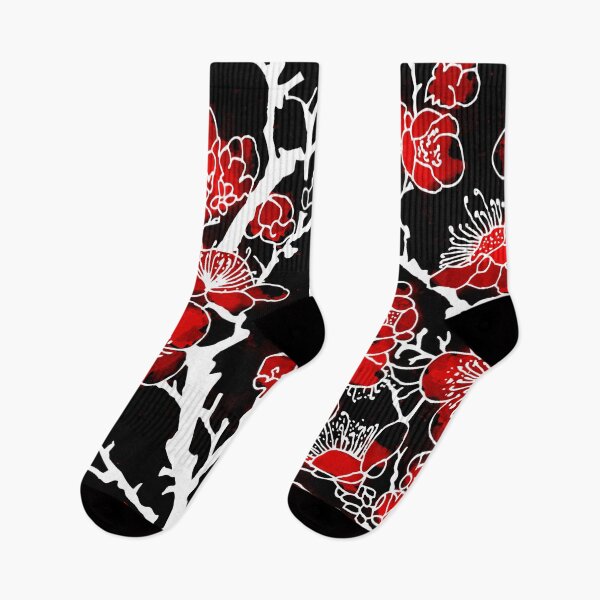 Item preview, Red and Black Peach Blossoms designed and sold by Serdd.