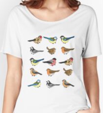 Camiseta ancha para mujer Los pájaros todavía cantan