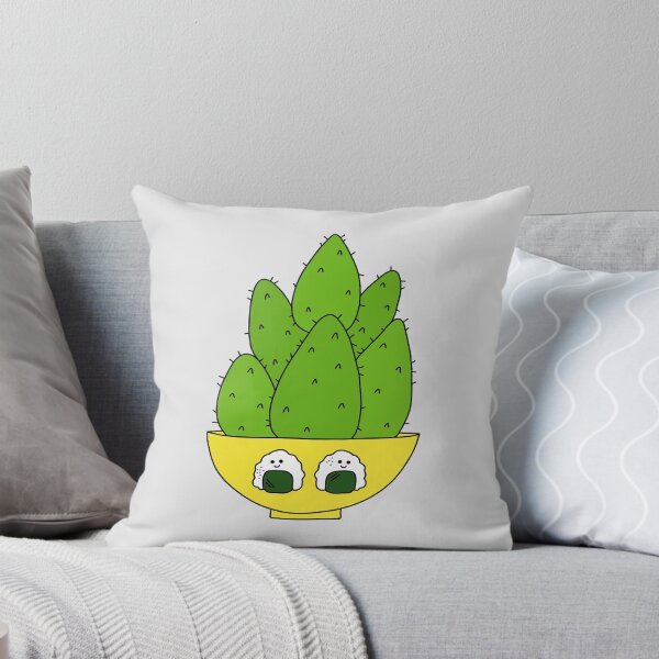 Artikelvorschau, Cute Cactus Design #126: Cute Cacti Bunch In A Bowl With Onigiri entworfen und verkauft von DreamCactus.