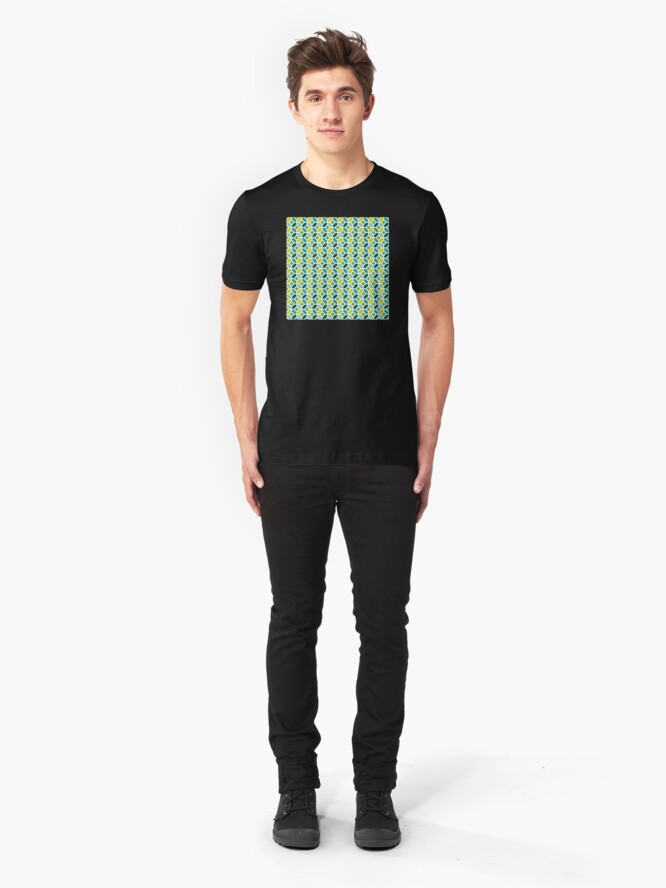 Alternate view of Geometric Pattern: Octagon: Spring Slim Fit T-Shirt