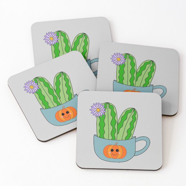 Item preview, Cute Cactus Design #128: Cute Cacti With A Pretty Flower In Halloween Mug designed and sold by DreamCactus.