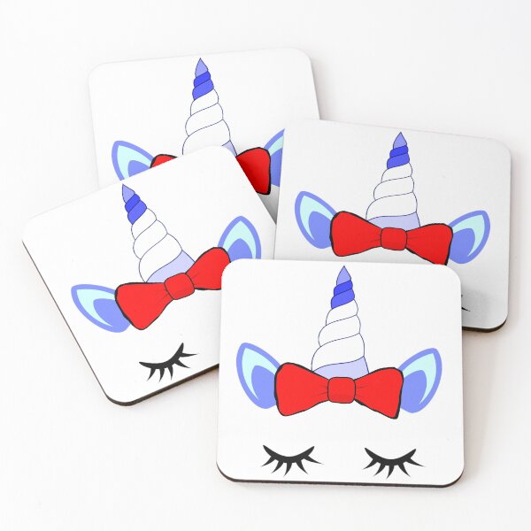 Item preview, unicorn crown red bow tie designed and sold by atevern.