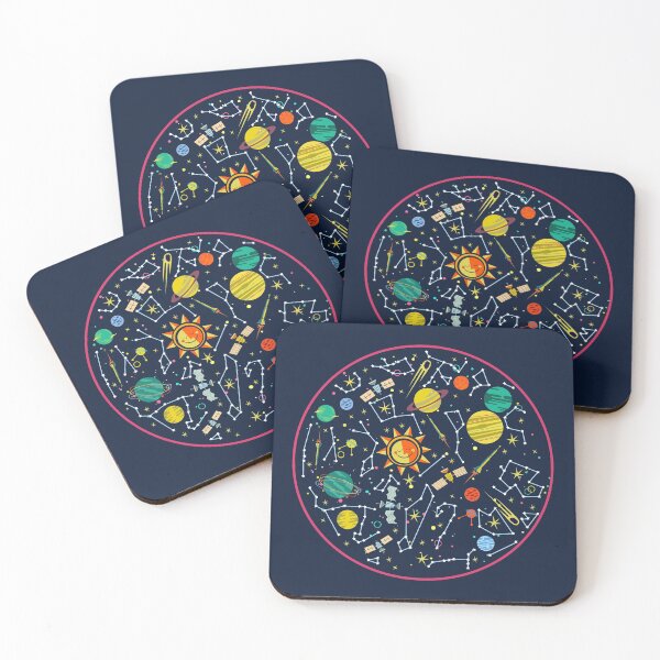 Item preview, galaxy of stars and planets designed and sold by Wonderful world of whimsical Art of yesteryear and today .