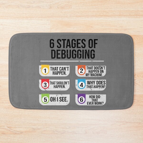 Item preview, 6 Stages Of Debugging Computer Programming  designed and sold by eulonix.