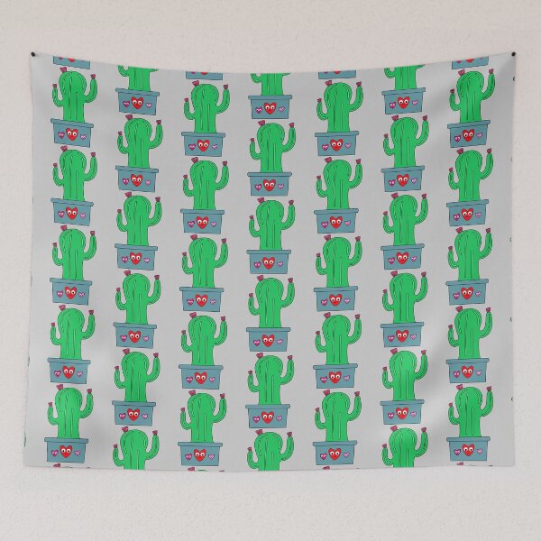 Artikelvorschau, Cute Cactus Design #131: Cute Cactus In Pot With Hearts entworfen und verkauft von DreamCactus.