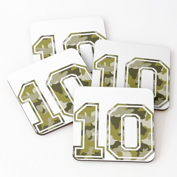 Item preview, Team Sports Uniform Number #10 - Camouflage designed and sold by RiplMedia.
