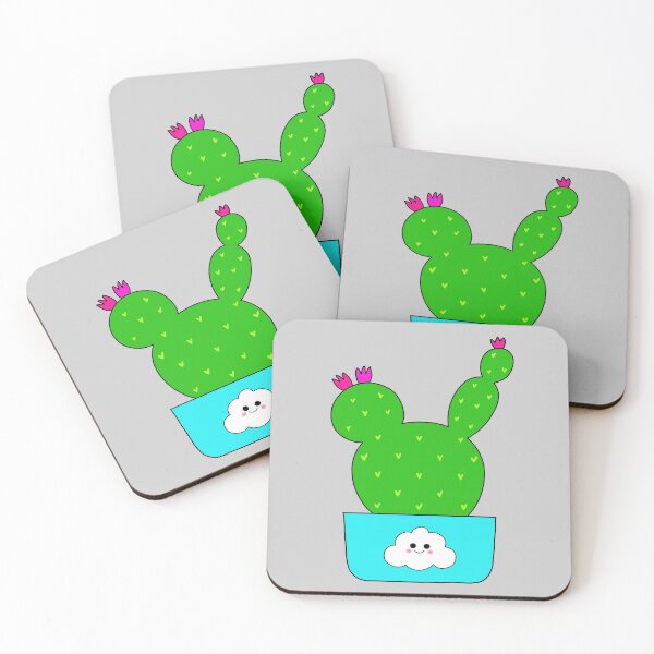 Item preview, Cute Cactus Design #132: Cute Cactus With Flowers In Cloud 9 Pot designed and sold by DreamCactus.