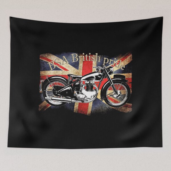 Item preview, Vintage Classic British BSA Motorcycle Icon designed and sold by patjila.